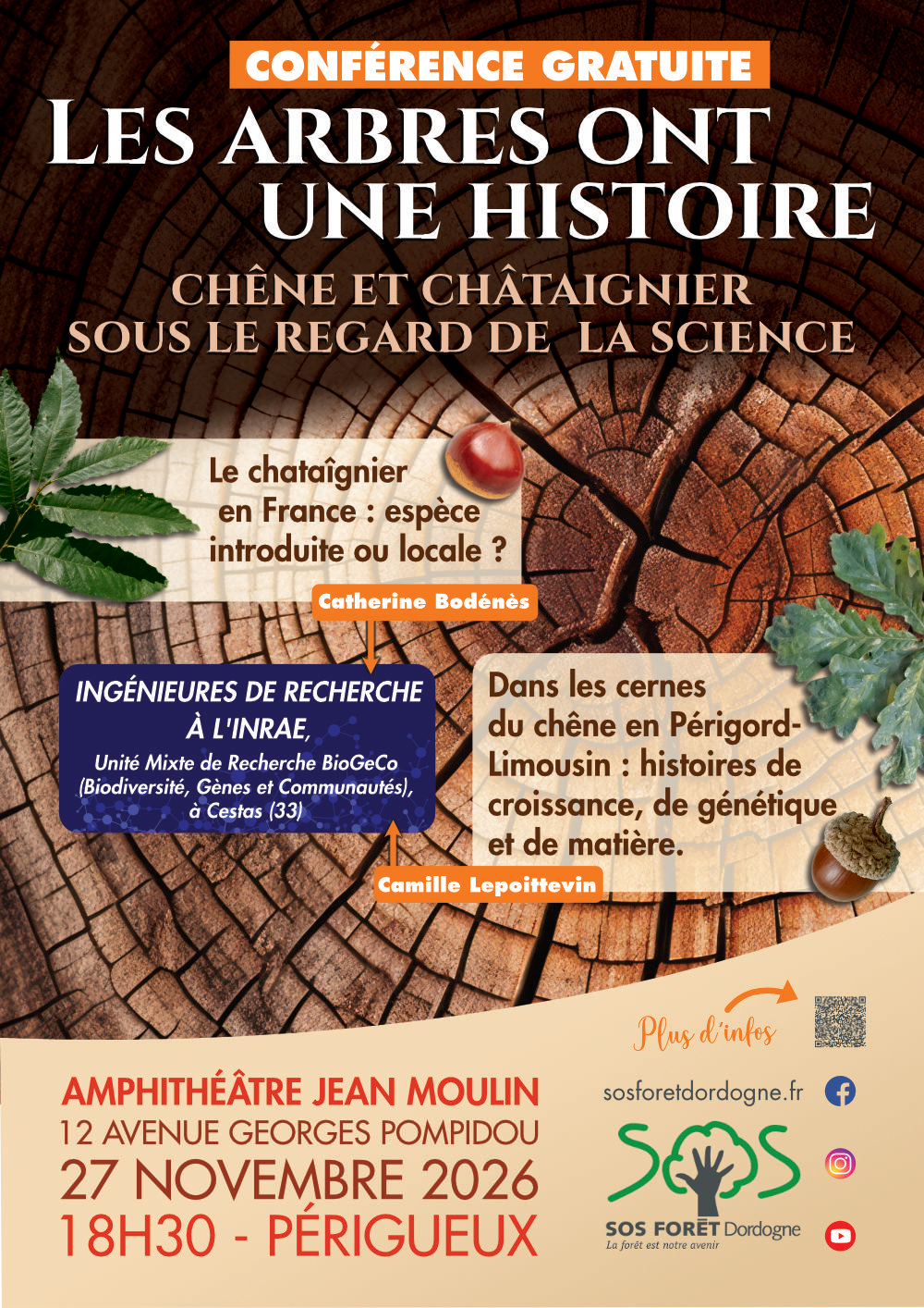 Conférence Les arbres ont une histoire